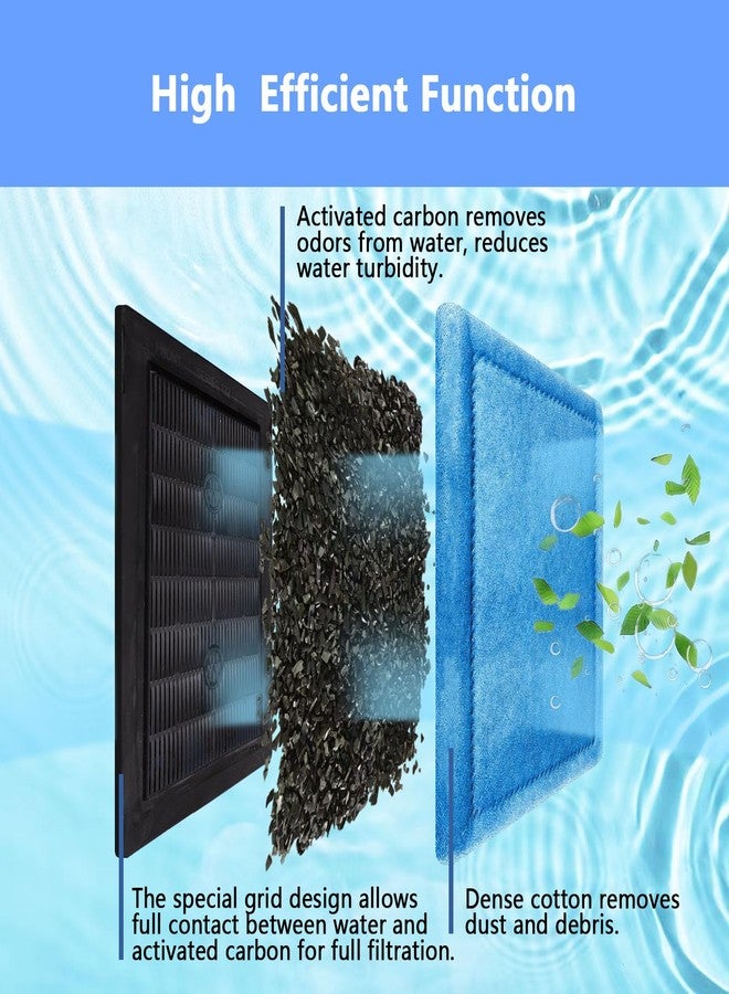 Yonice 10 Pcs Aquarium Filter Cartridge Compatible with Aqua-Tech 20-40 & 30-60 Power Filters,Fish Tank Filters Replacement for Aqua Tech EZ-Change#3 - Image 3